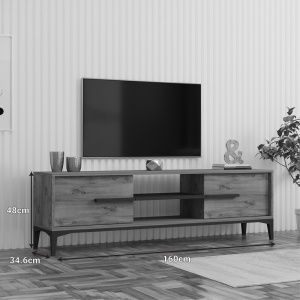 Comoda TV, Eslem, Pako, Stejar 160x34.6x48.1 cm - Img 3