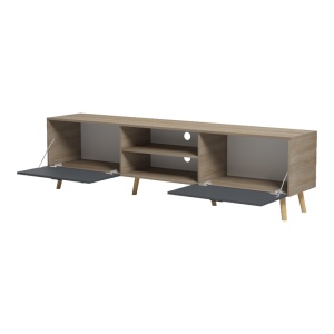 Comoda TV, Gorna, Pako, Antracit 180x35x48.6 cm - Img 2