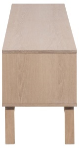 Comoda TV Linley, Alb, 50x160x40 cm - Img 6