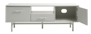 Comoda TV PALMA, Gri deschis, 45x50x140 cm - Img 4