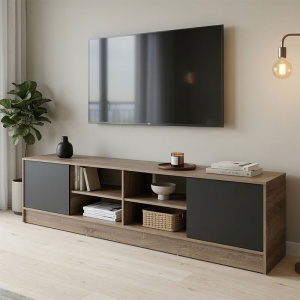 Comoda TV, Tivia, Sonoma, 35x180x41.5 cm