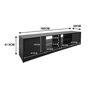 Comoda TV, Tivia, Sonoma, 35x180x41.5 cm - Img 5