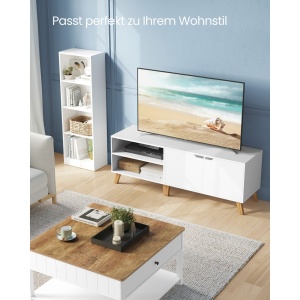 Comoda TV Vasagle Alb 140x40x45 cm - Img 2