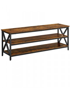 Comoda TV, Vasagle, Negru, 147x40x50 cm - Img 2