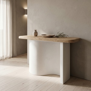 Consola, Jeckie, Pako, Alb 120x38x80 cm