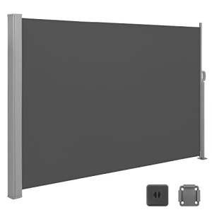 Copertina solara laterala, Songmics, Gri, 180x450 cm - Img 6