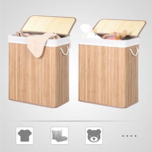 Cos de rufe, Songmics, Natural, 52x32x63 cm - Img 7