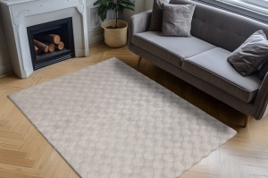 Covor Diamond Cut Gri 80x150 cm - Img 3