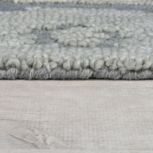 Covor Dion Ikat Wool Albastru 200x290 cm, Flair Rugs - Img 3