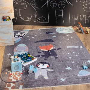 Covor eco copii My Greta Gri 115x170 cm - Img 7
