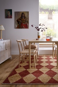 Covor Effie Diamond Jute Teracota 160x230 cm, Flair Rugs