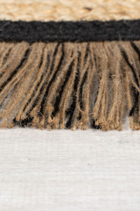 Covor Kahana Negru 180X180 cm, rotund, Flair Rugs - Img 5