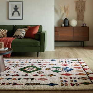 Covor Maroc Fes Shaggy Multicolor 120X170 cm, Flair Rugs - Img 5