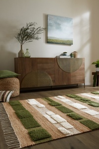 Covor Medina Blocks Verde 120x170 cm, Flair Rugs - Img 5