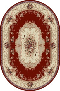 Covor Oval, Lotos, Rosu, 150x230 cm, Delta 507 201