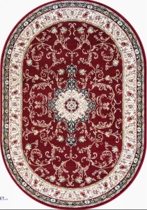 Covor Oval, Lotos, Rosu, 80x150 cm, Delta Lotos 523 210 - Img 2
