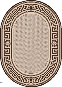 Covor Oval, Natura, Crem, 140x200 cm, Delta Oval Iuta 900 19 - Img 2