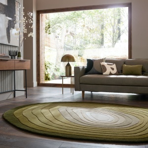 Covor Puddle Ombre Wool Verde 200x290 cm