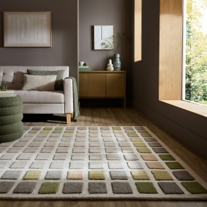 Covor Renga Wool Verde 160x230 cm