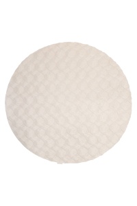 Covor rotund Diamond Cut Crem 120x120 cm