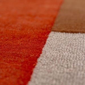 Covor rotund Mia Segment Caramiziu 150x150 cm, Flair Rugs - Img 5