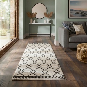 Covor traversa Allia Diamond Monocrom 80x230 cm