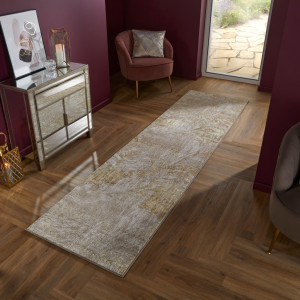 Covor traversă Arissa Gold 80X300 cm, Flair Rugs