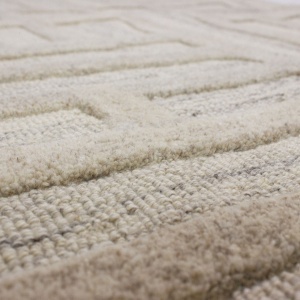 Covor traversa Elva Wool Natural 80x300 cm - Img 3