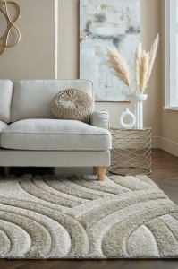 Covor Velvet Carved Natural 80x150 cm, Flair Rugs - Img 4