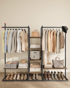Cuier SONGMICS HOME Natural 33.8x163.6x175.3 cm - Img 4