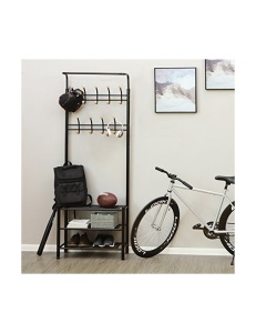 Cuier, Songmics, Metal, Negru, 68 x 35 x 187 cm - Img 2