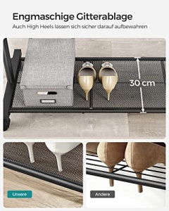 Cuier stender, Songmics, Negru, 90.5x40.5x158 cm - Img 6