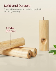 Cuier tip pom Vasagle Bej 30x30x175 cm - Img 2
