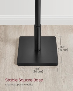 Cuier tip pom Vasagle Negru 30x30x173.6 cm - Img 4