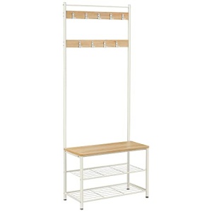 Cuier, Vasagle, Alb-Maro, 70×32×175 cm - Img 2