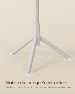 Cuier Vasagle Bej 47x47x175 cm - Img 4