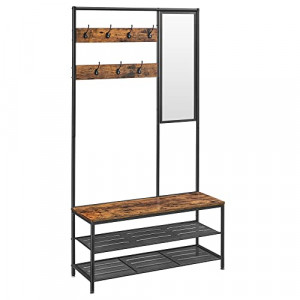 Cuier, Vasagle, Negru , 98×35×180 cm - Img 2