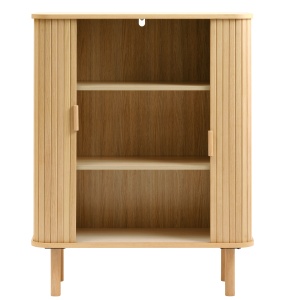 Dulap CAVO, Stejar deschis, 40x113x90 cm - Img 4