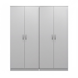 Dulap cu 4 usi, Athos I, V1, Alb, 160x42x180 cm - Img 3