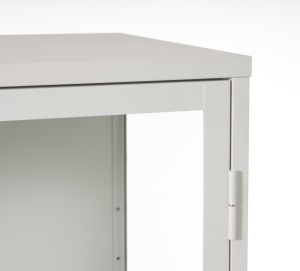 Dulap cu vitrina CARMEL, Alb, 40x160x90 cm - Img 4