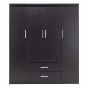 Dulap Olympus Cu 4 Uși Și Sertare Culoare Wenge 159x57x183 cm - Img 6