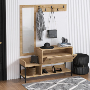 Dulap Pantofi Nonso Sapphire Oak - Img 3