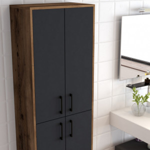 Dulap Pentru Baie Berlina Walnut-Antracit - Img 4