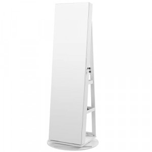 Dulap pentru bijuterii, Songmics, Alb, 55x55x162 cm - Img 2