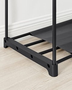 Dulap pentru haine, Songmics, Negru, 138x43x182 cm - Img 6