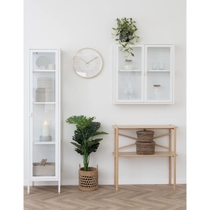 Dulap vitrina Brisbane, Alb, 35x40x180 cm - Img 3