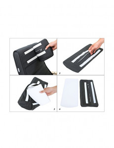 Fotoliu balansoar, Songmics, Gri, LYY10G, 150 Kg, 67 x 115 x 91 cm - Img 6