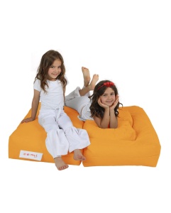 Fotoliu puf de gradina Kids Portocaliu 50x35x40 cm - Img 7