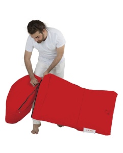 Fotoliu puf de gradina Siesta Rosu 180x55x40 cm - Img 2