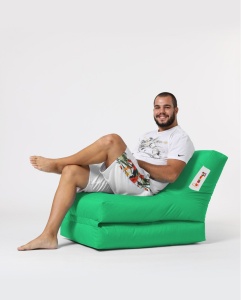 Fotoliu puf de gradina Siesta Verde 180x55x40 cm - Img 2